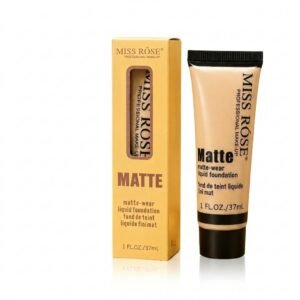 MISS ROSE Matte-Wear Liquid Foundation – Ivory 6 (37ml)