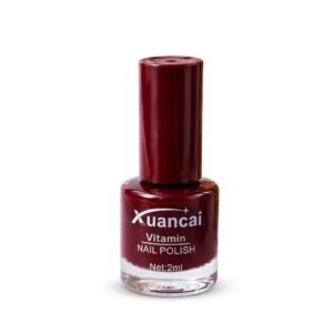 Xuancai Vitamin Nail Polish – Deep Maroon (2ml)