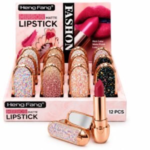 Heng Fang Fashion Mirror Matte Nude Lipstick 12-Pcs Set.(one lipstick 300)