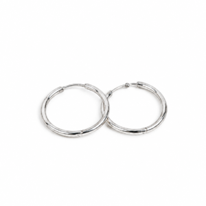Minimalist Silver Hoop Earrings